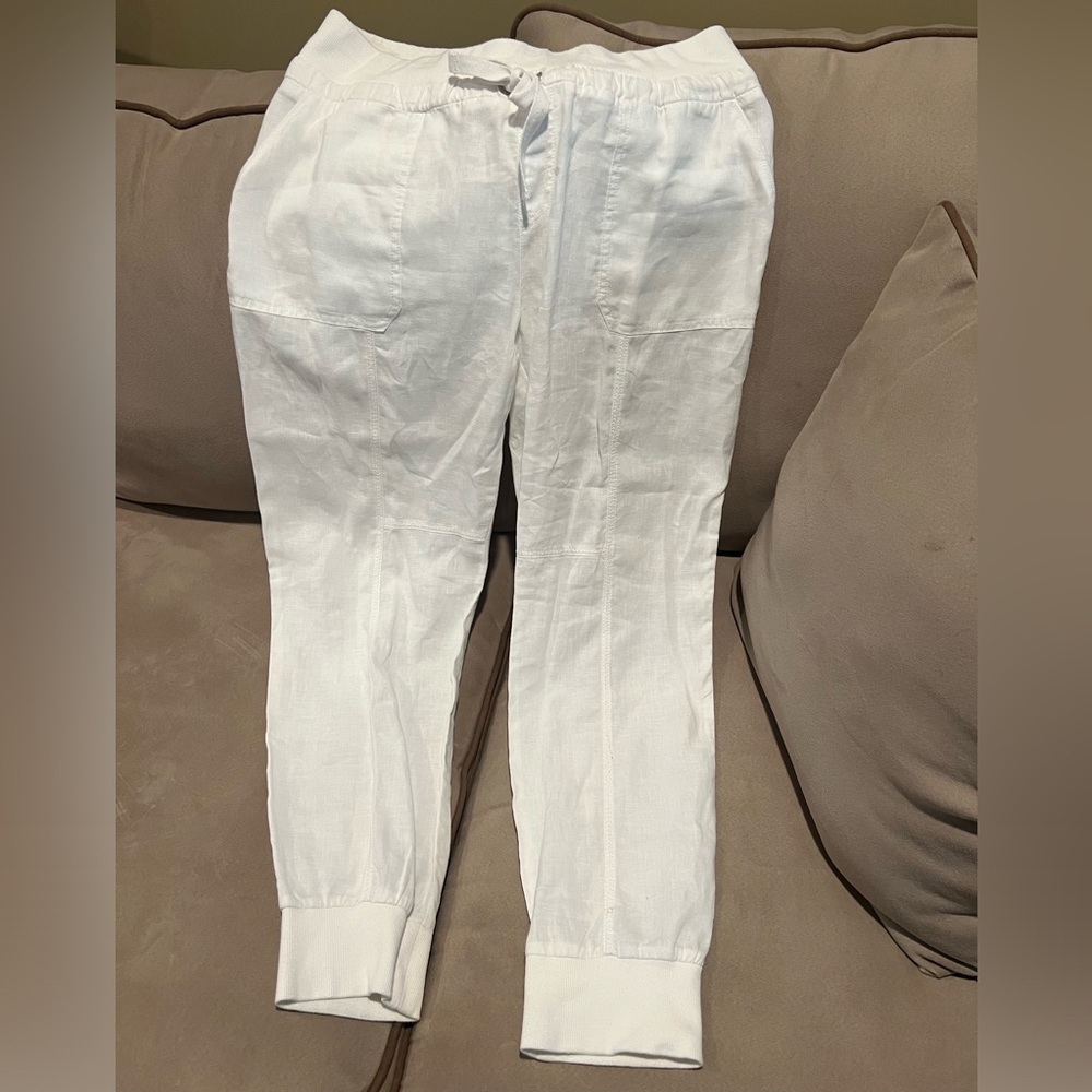 Calvin Klein White Jogger Pants.